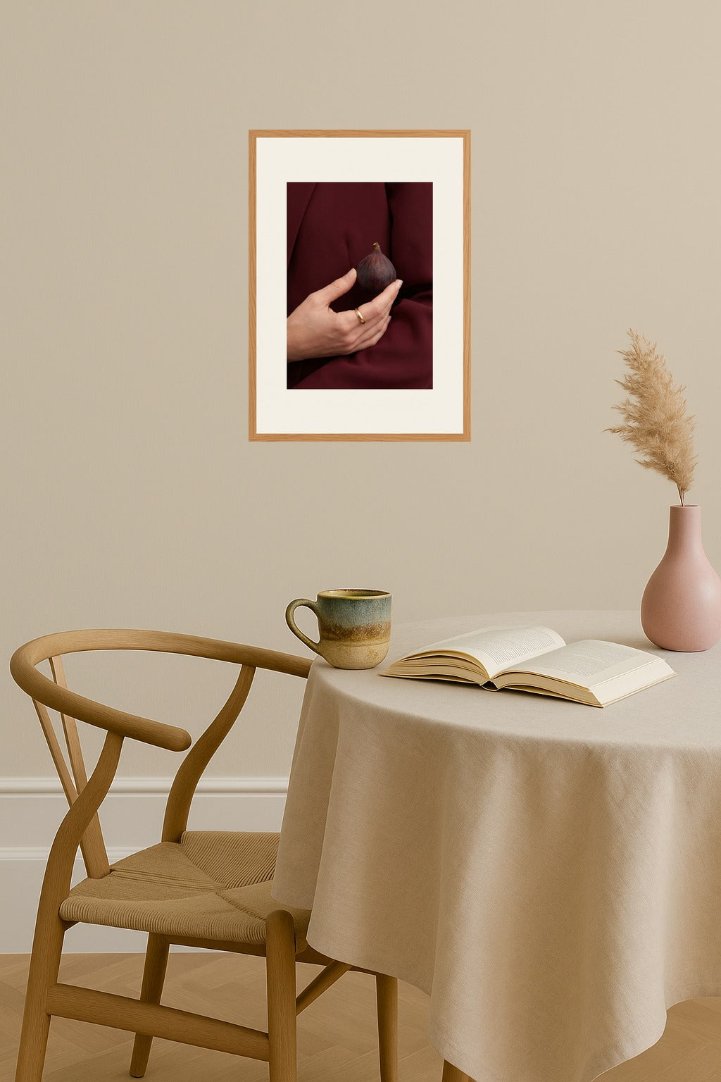 Poster mockup - Single poster in Nordic interior