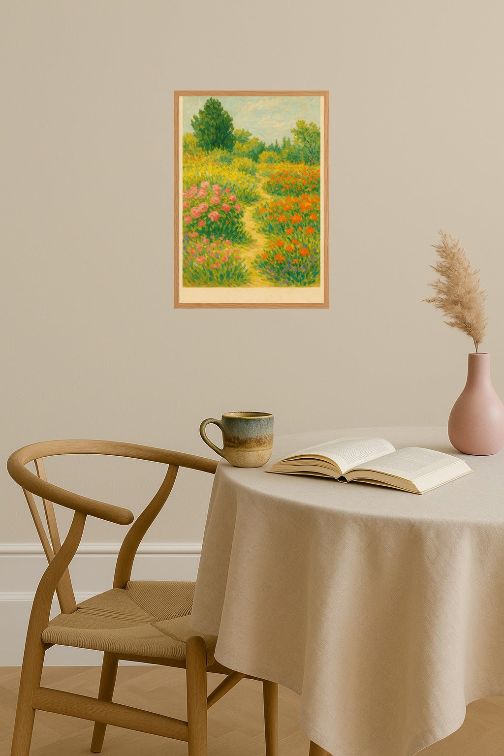 Poster mockup - Single poster in Nordic interior