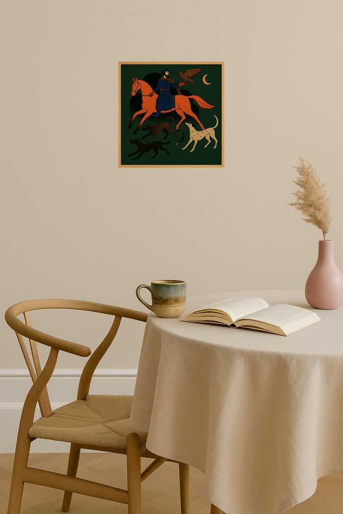 Poster mockup - Single poster in Nordic interior