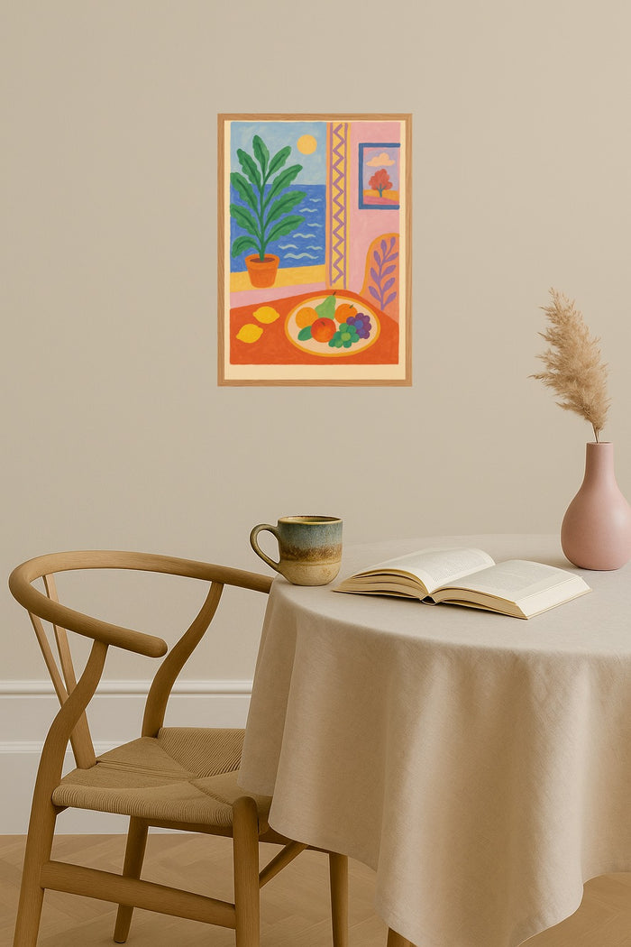 Poster mockup - Single poster in Nordic interior