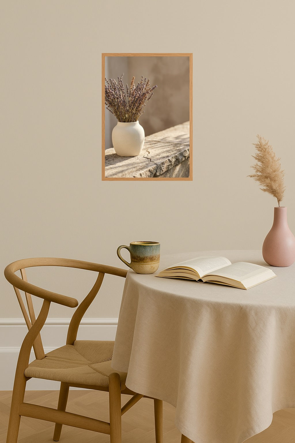 Poster mockup - Single poster in Nordic interior