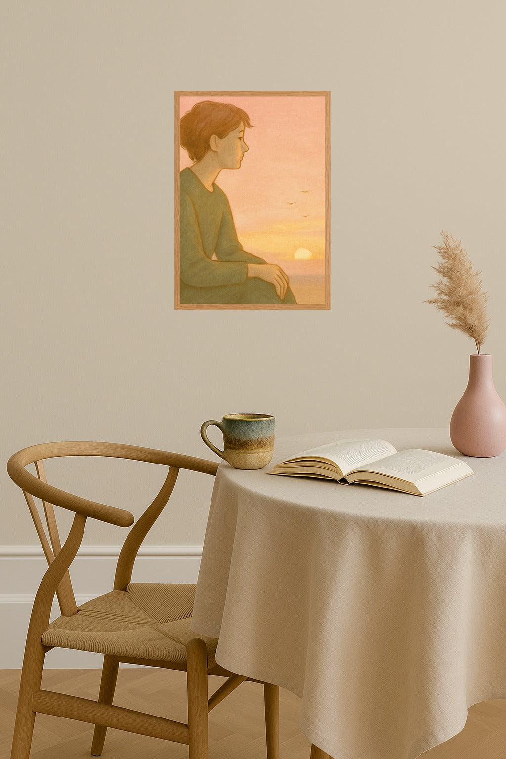 Poster mockup - Single poster in Nordic interior