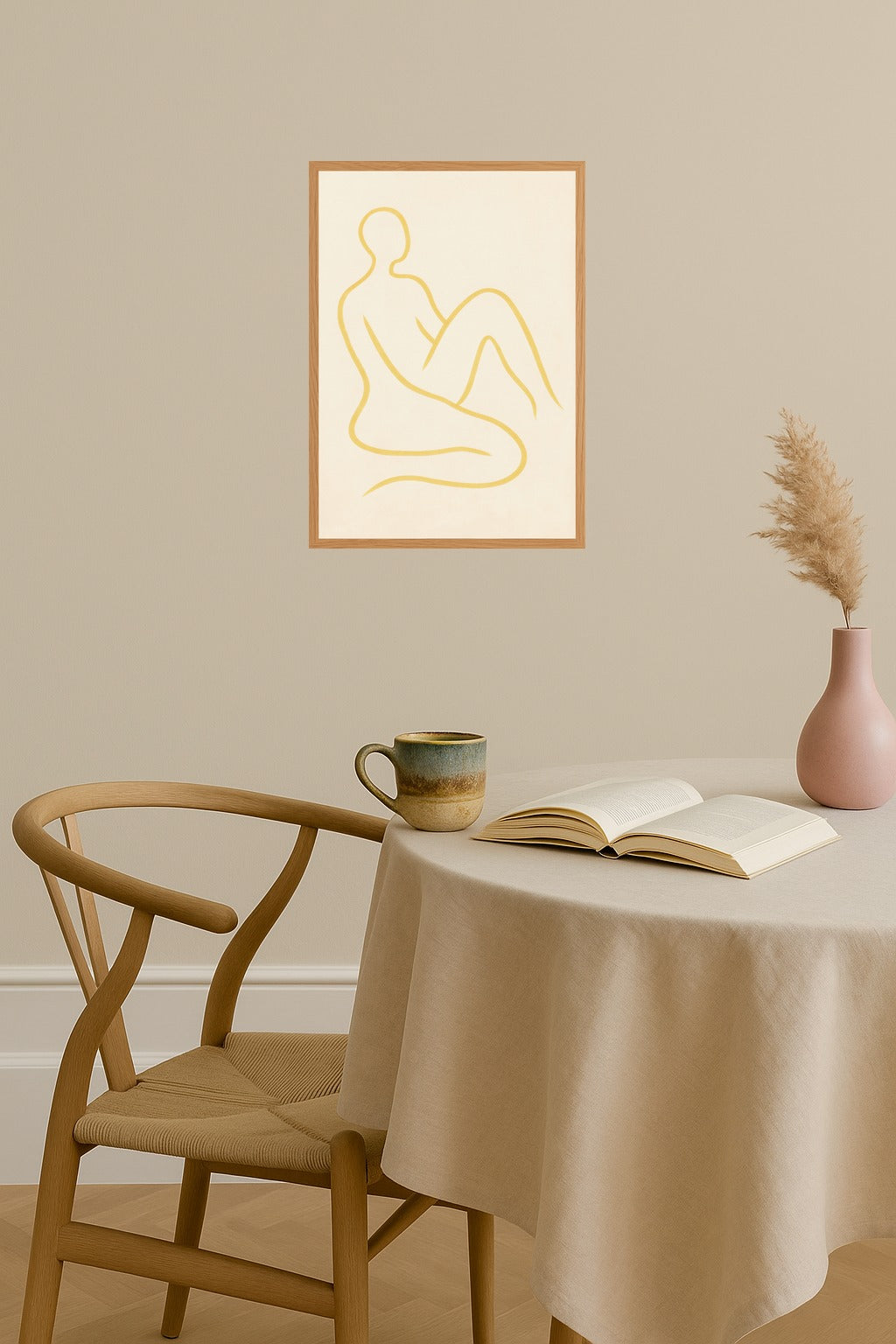 Poster mockup - Single poster in Nordic interior
