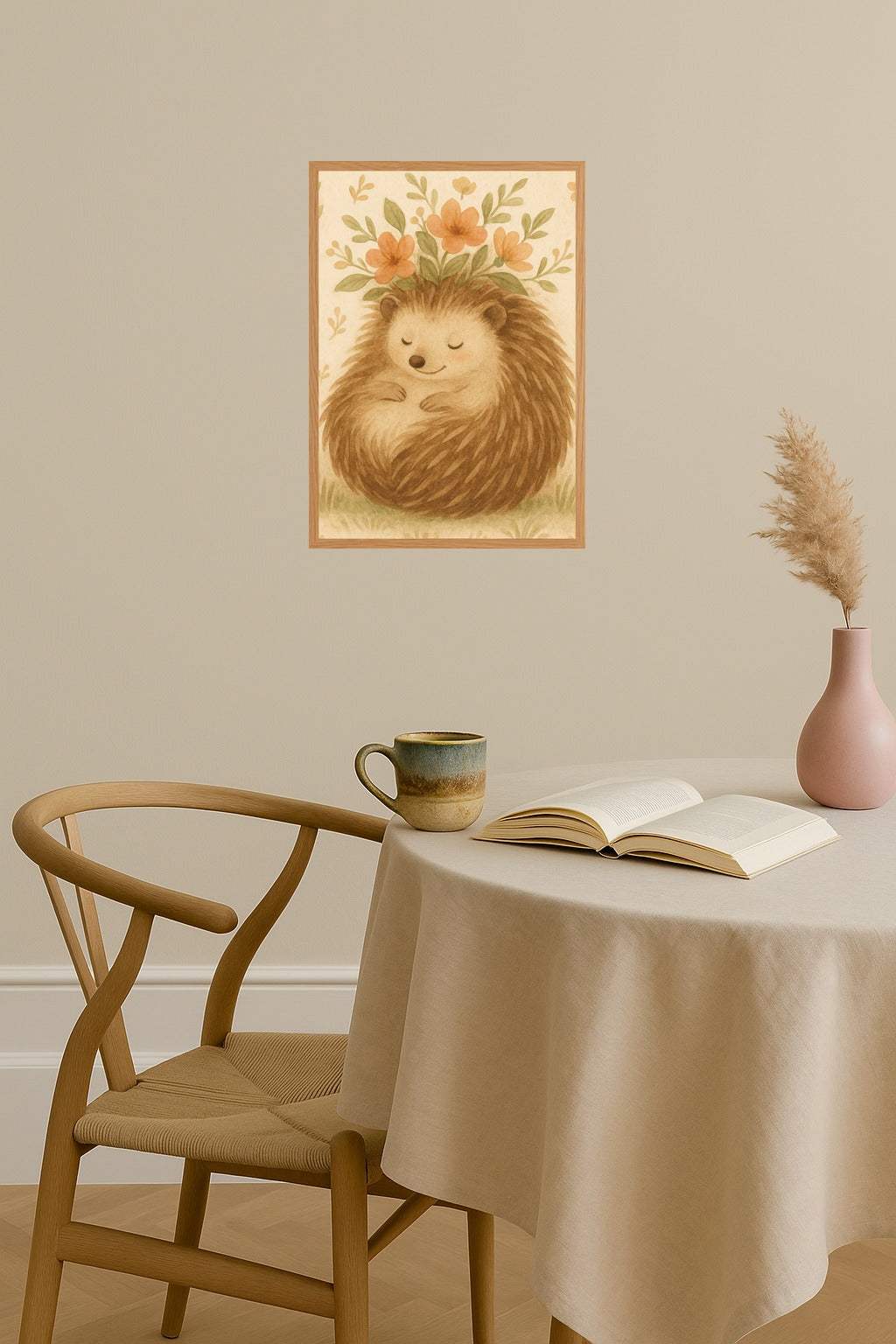 Poster mockup - Single poster in Nordic interior