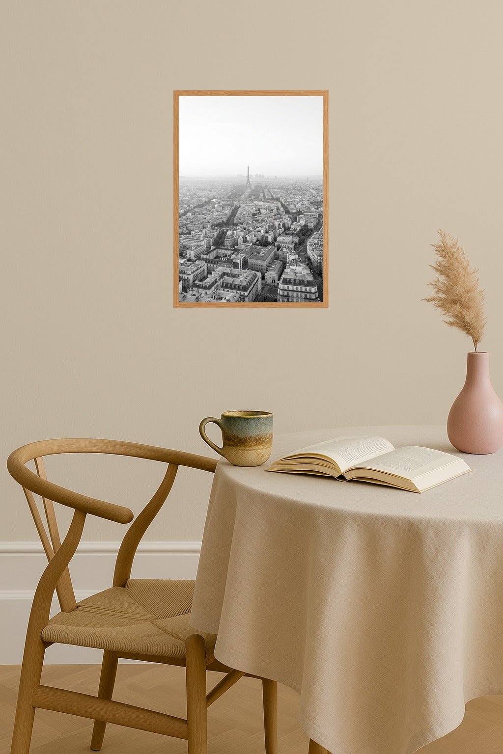 Poster mockup - Single poster in Nordic interior