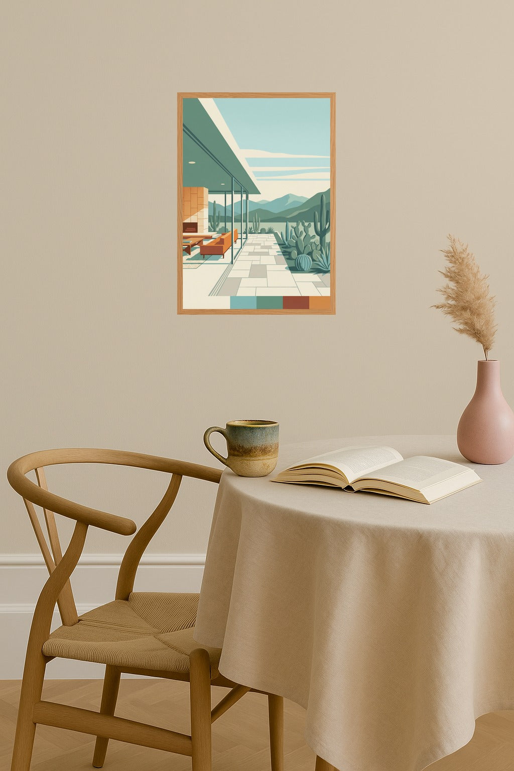 Poster mockup - Single poster in Nordic interior