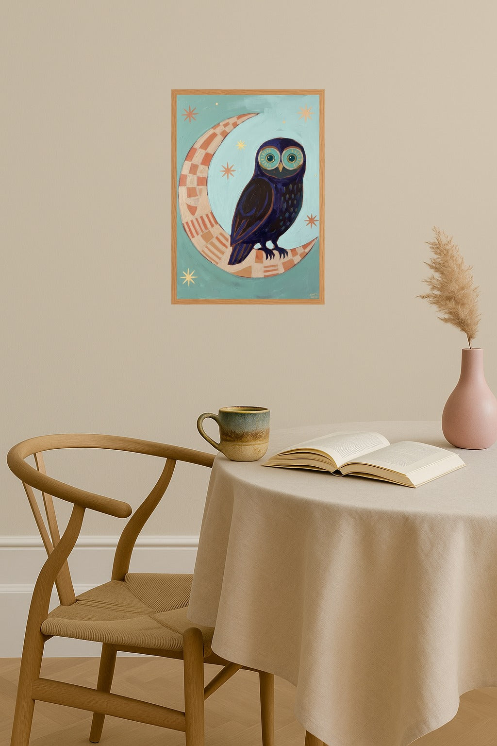 Poster mockup - Single poster in Nordic interior