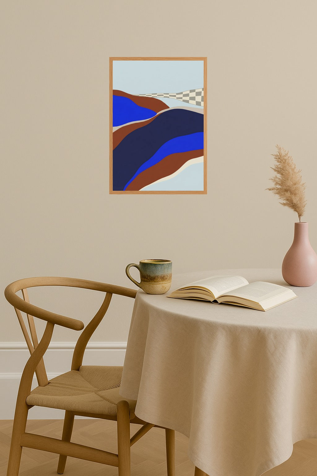 Poster mockup - Single poster in Nordic interior