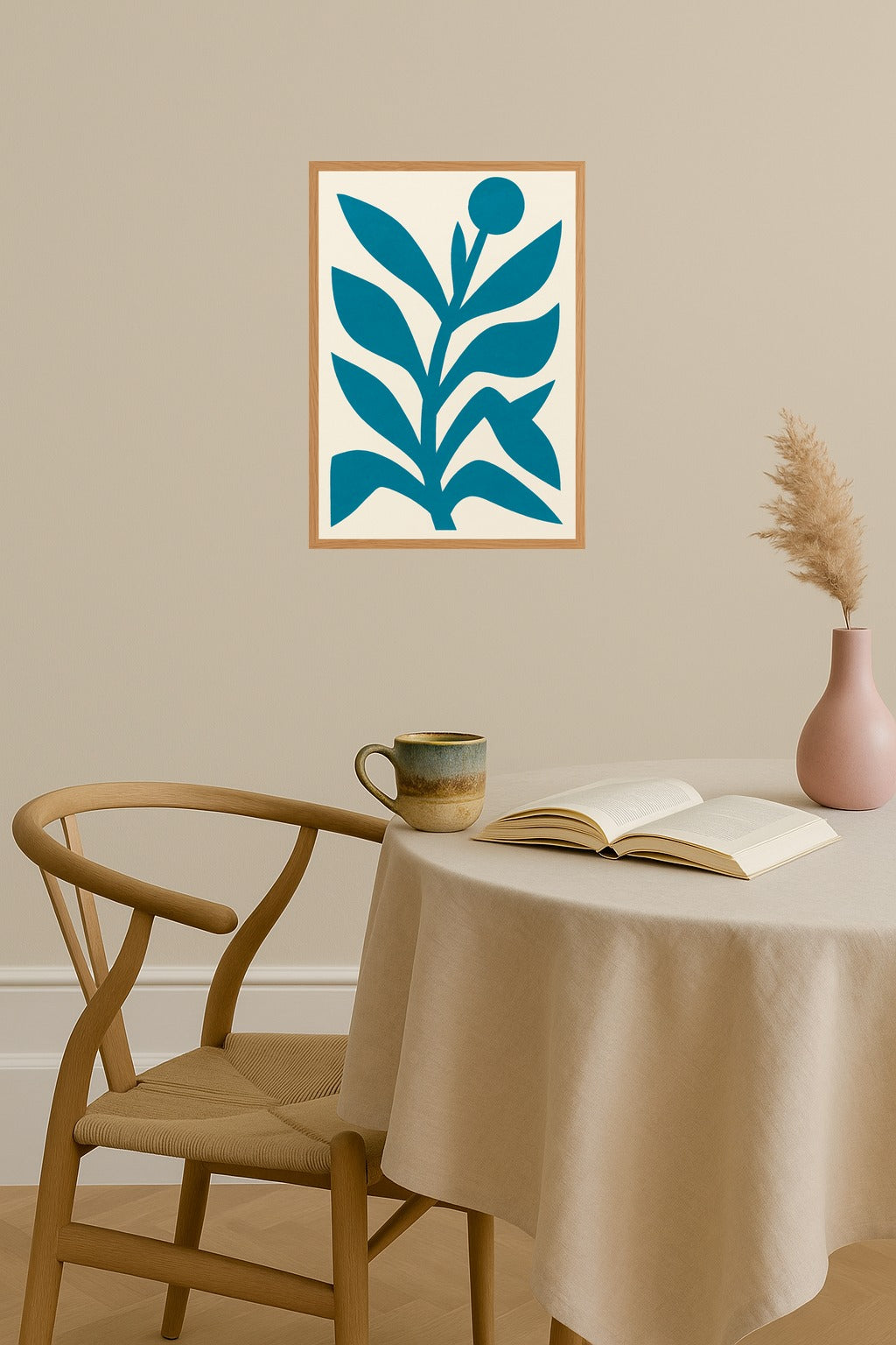 Poster mockup - Single poster in Nordic interior