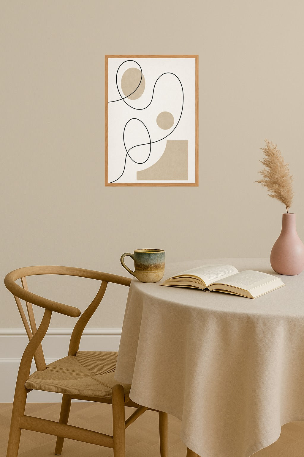 Poster mockup - Single poster in Nordic interior