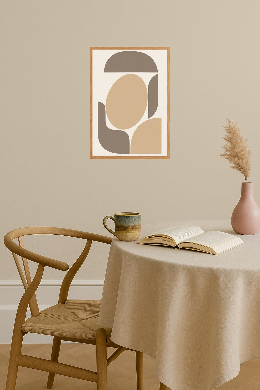 Poster mockup - Single poster in Nordic interior