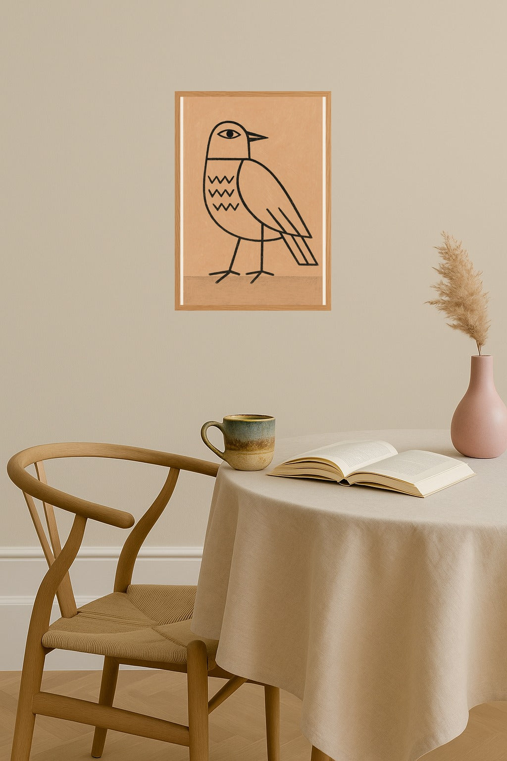 Poster mockup - Single poster in Nordic interior