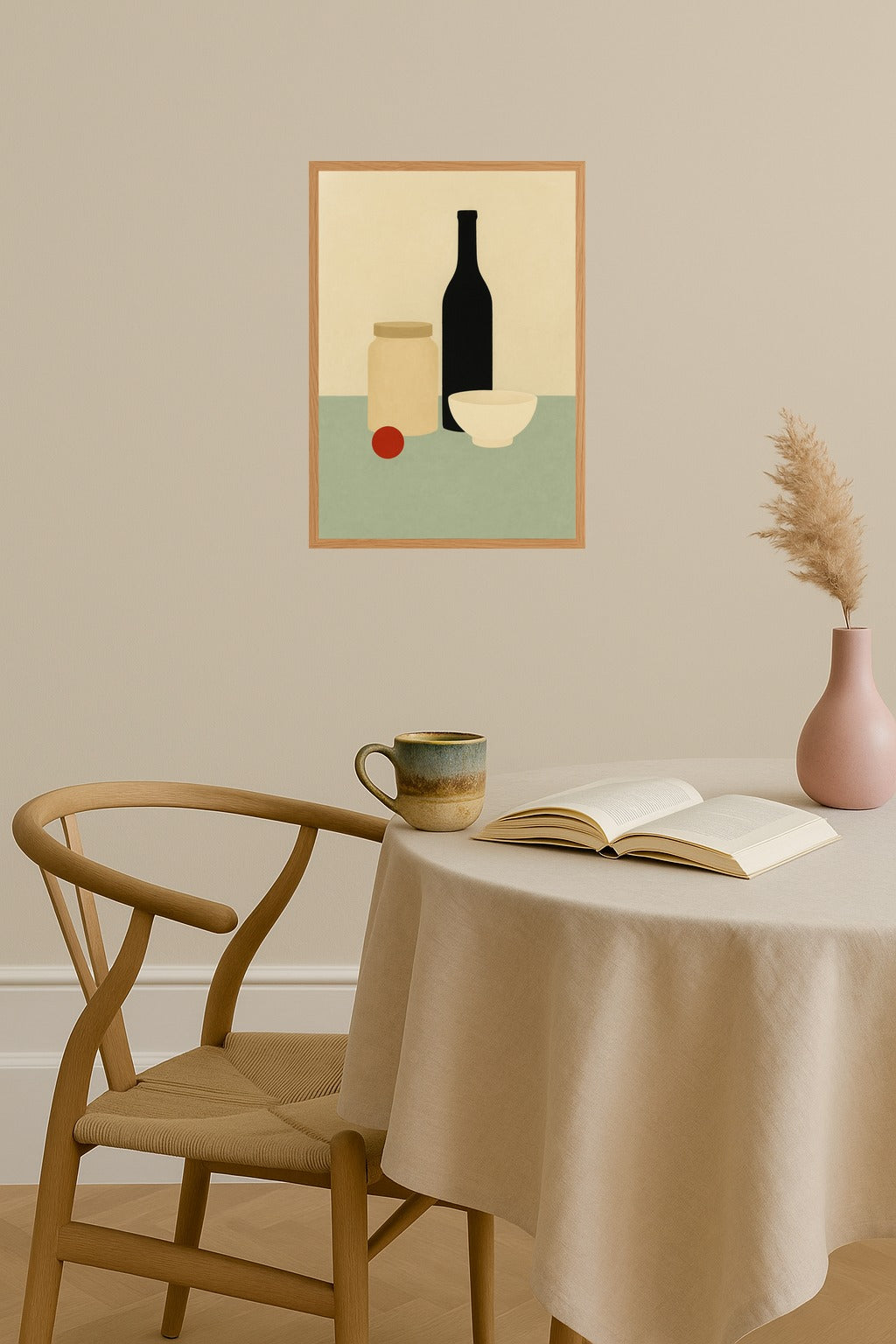 Poster mockup - Single poster in Nordic interior