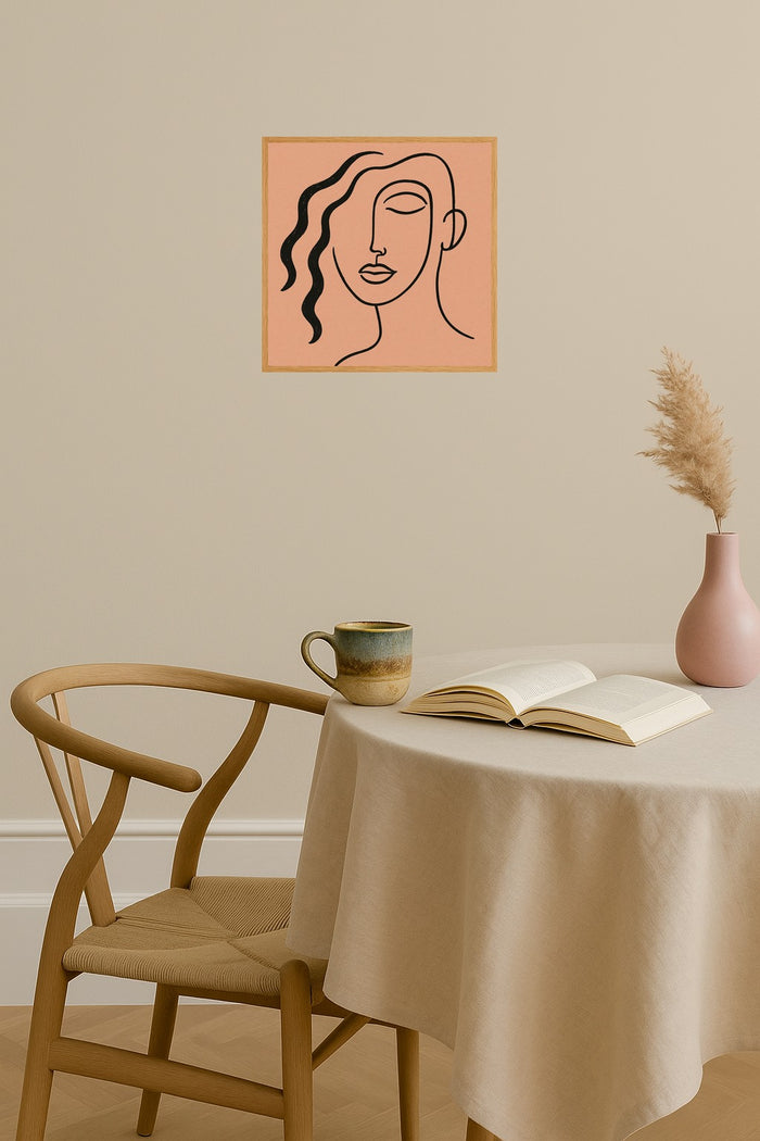 Poster mockup - Single poster in Nordic interior