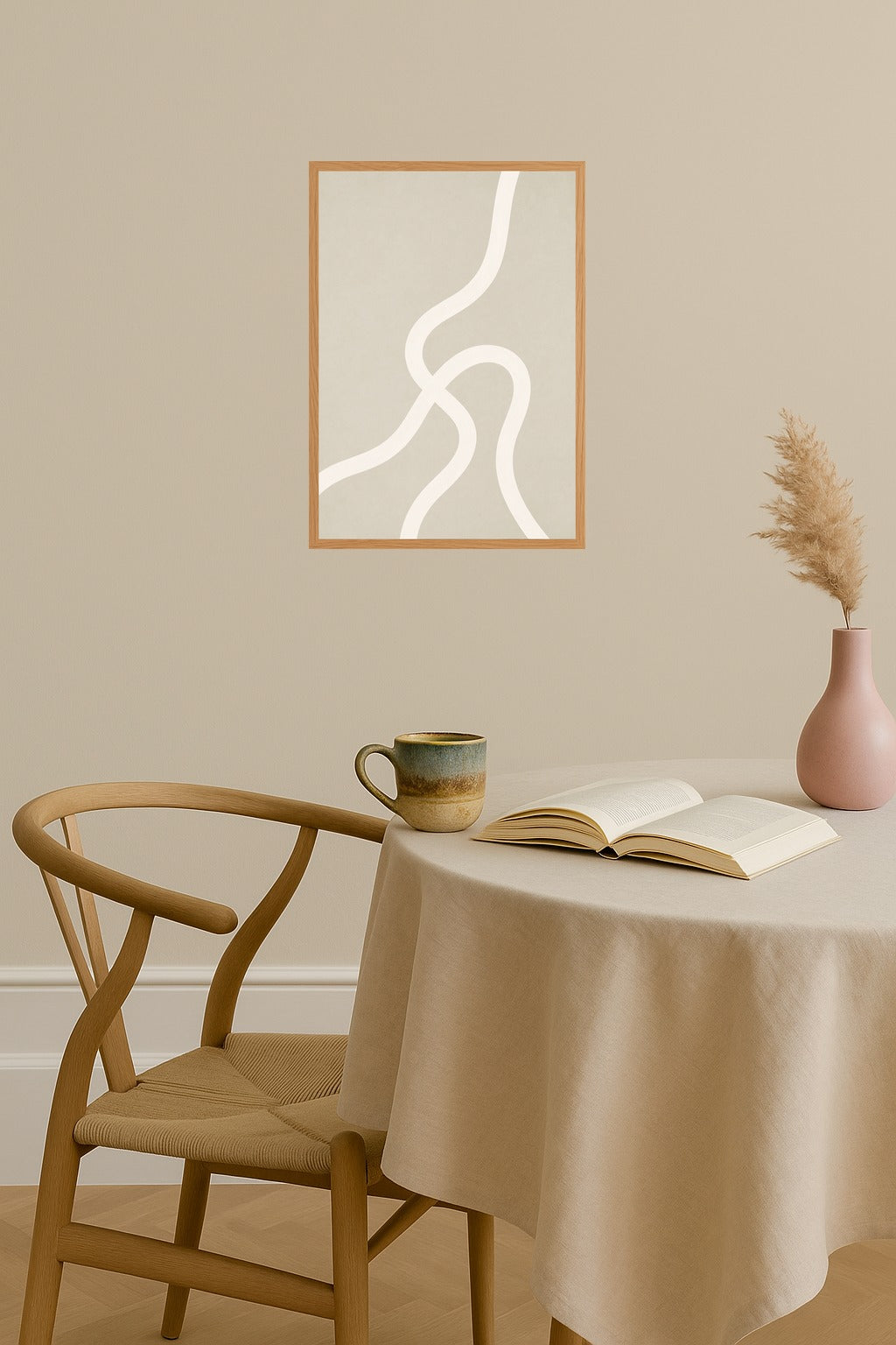 Poster mockup - Single poster in Nordic interior