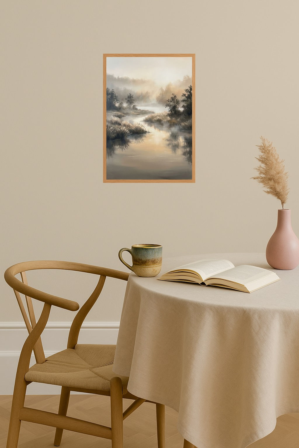 Poster mockup - Single poster in Nordic interior