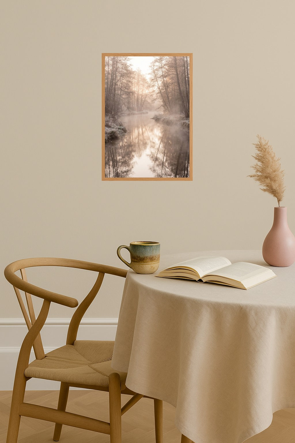 Poster mockup - Single poster in Nordic interior