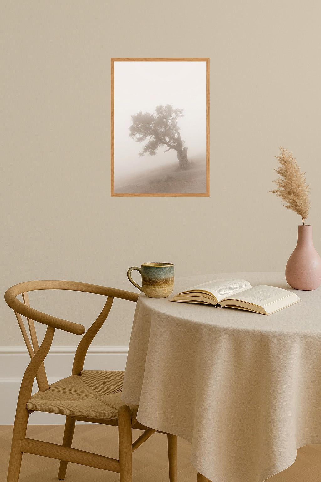Poster mockup - Single poster in Nordic interior