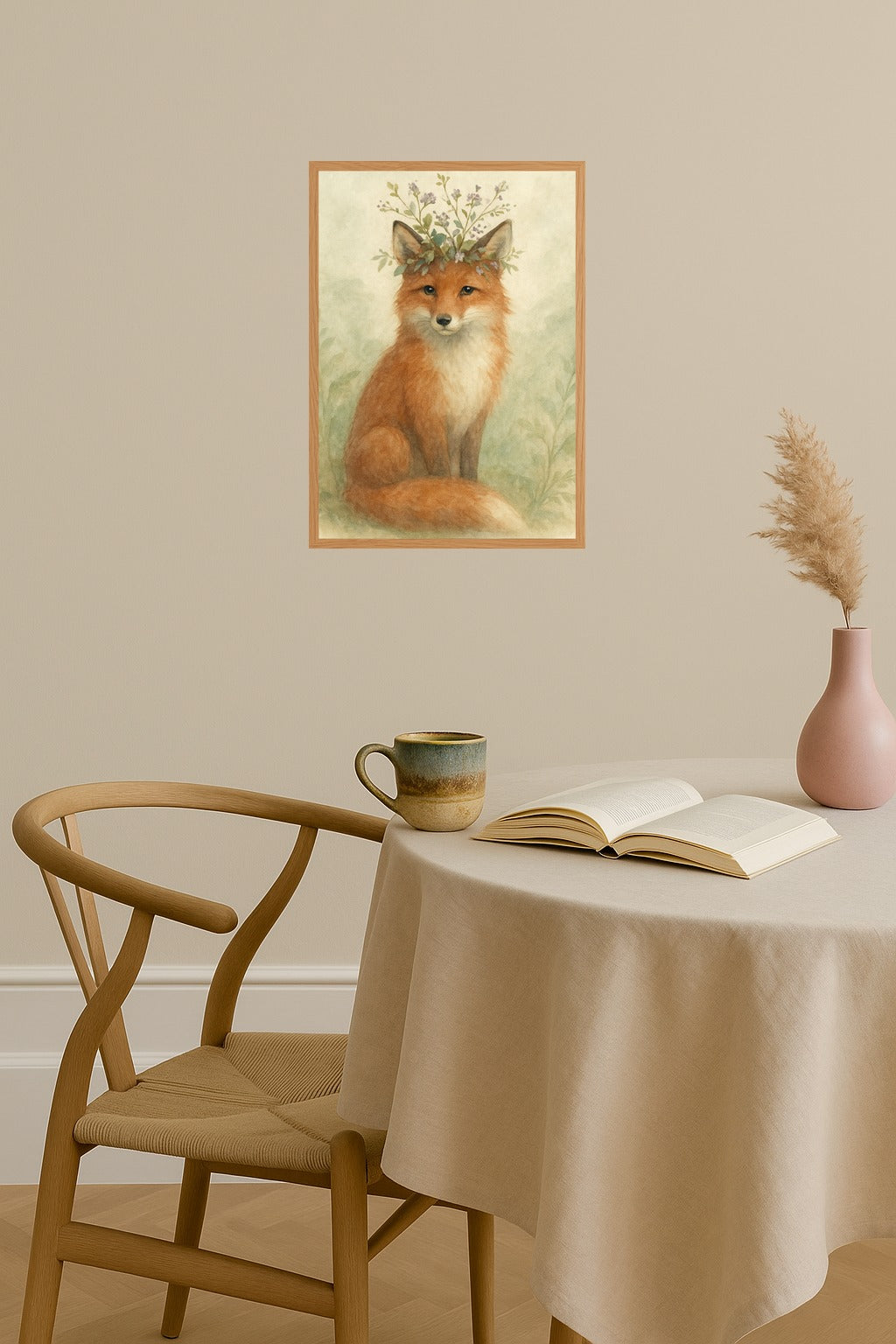 Poster mockup - Single poster in Nordic interior