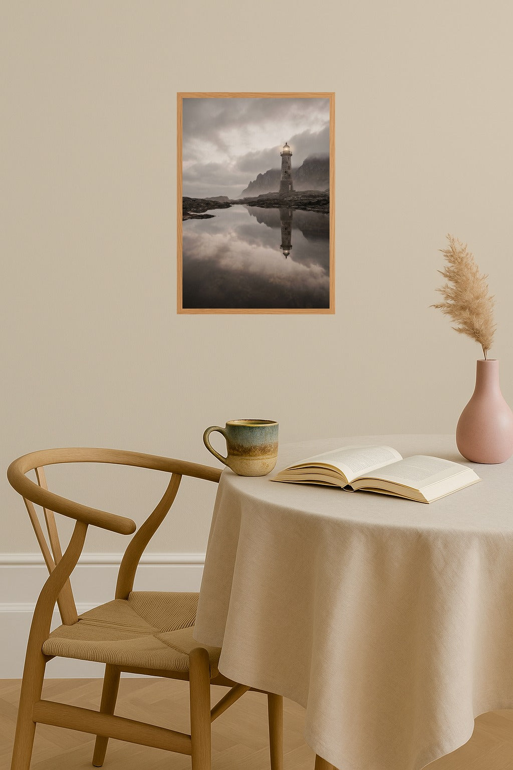 Poster mockup - Single poster in Nordic interior