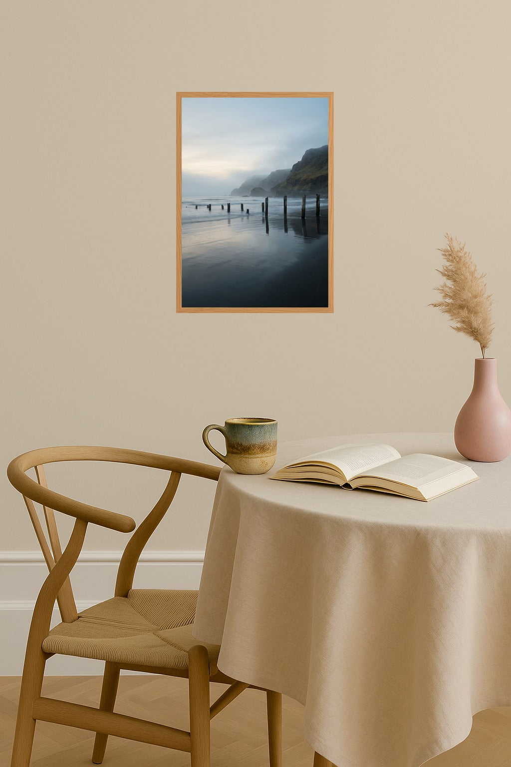 Poster mockup - Single poster in Nordic interior