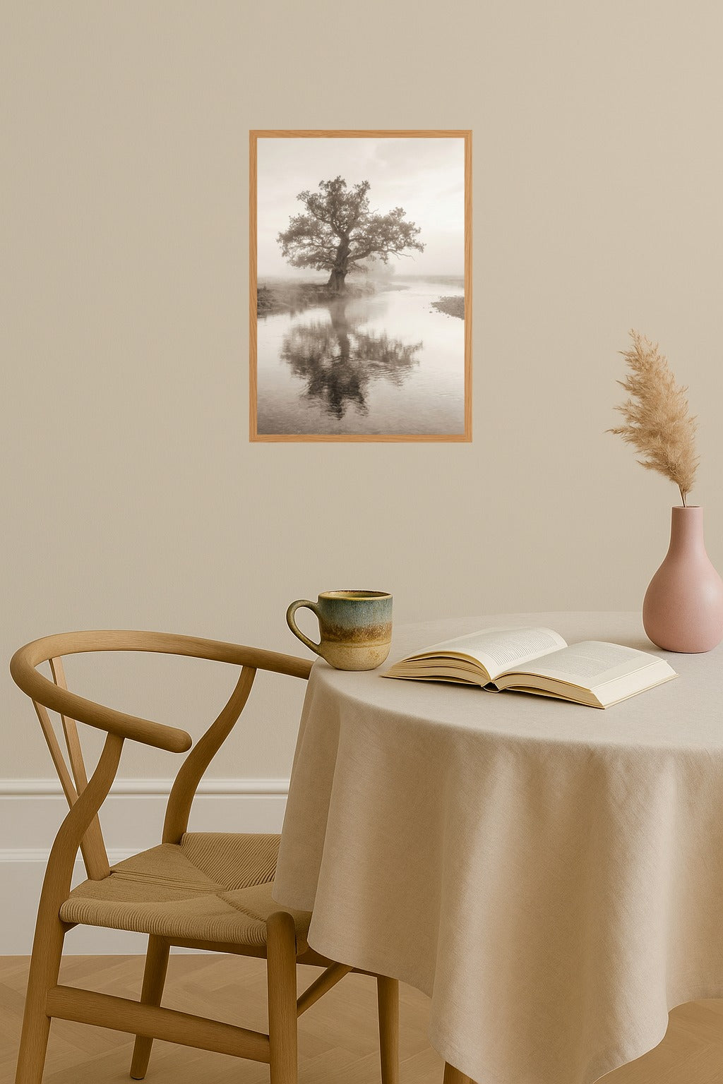 Poster mockup - Single poster in Nordic interior