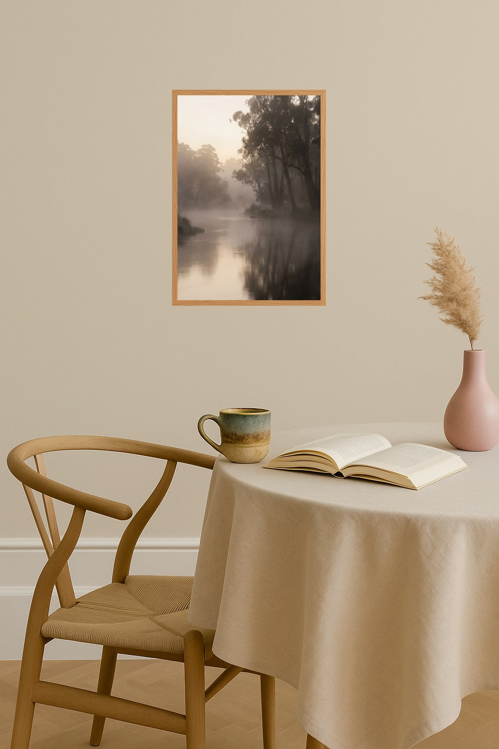 Poster mockup - Single poster in Nordic interior