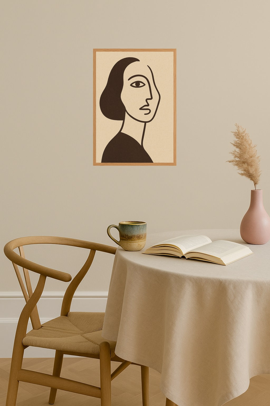 Poster mockup - Single poster in Nordic interior