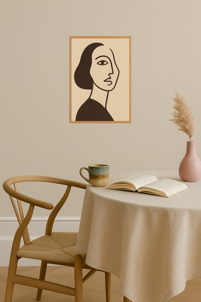 Poster mockup - Single poster in Nordic interior