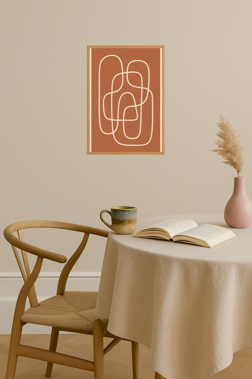 Poster mockup - Single poster in Nordic interior