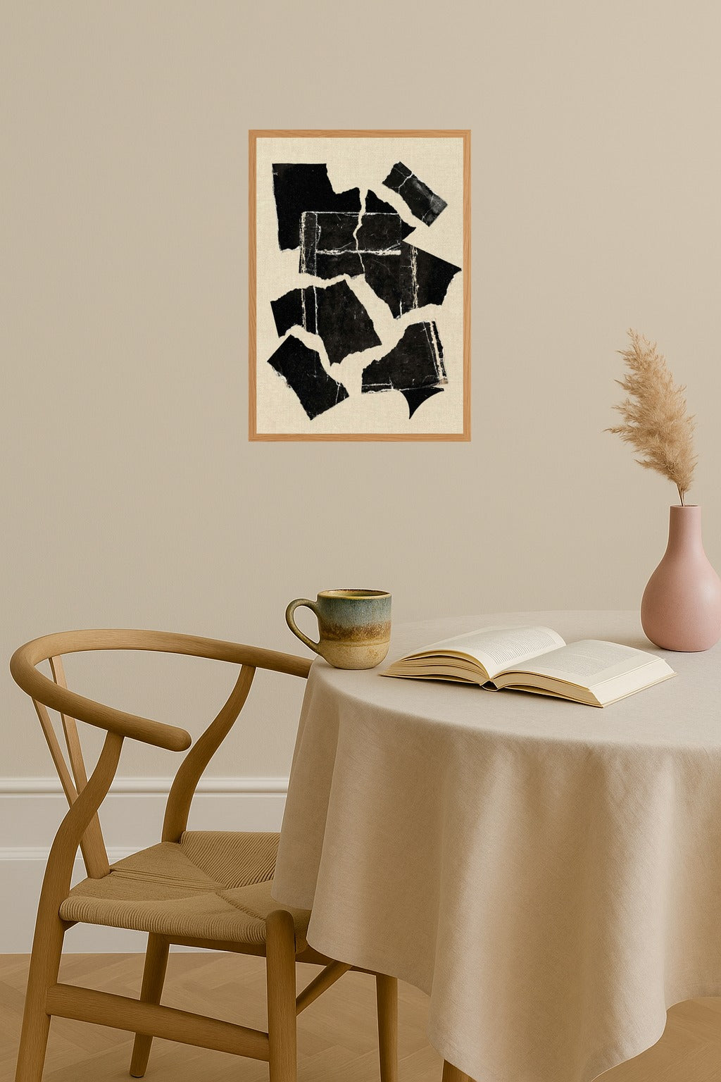 Poster mockup - Single poster in Nordic interior