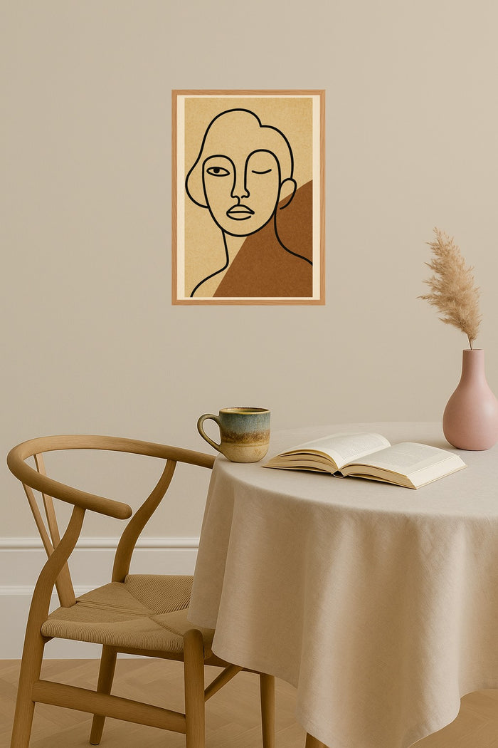 Poster mockup - Single poster in Nordic interior