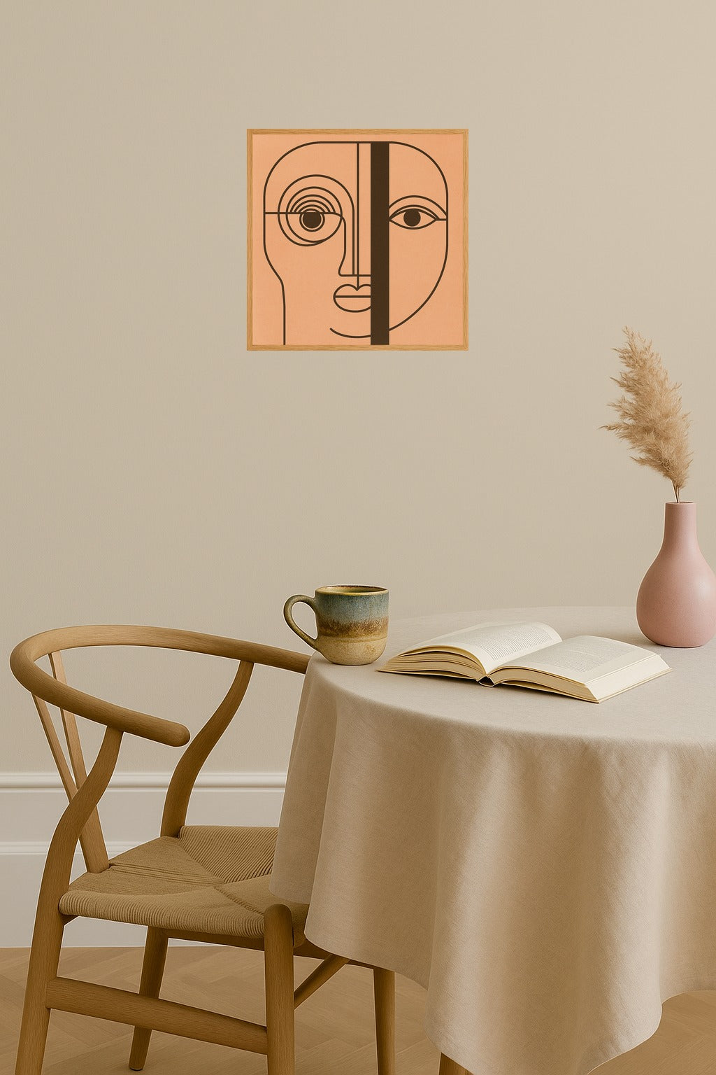 Poster mockup - Single poster in Nordic interior