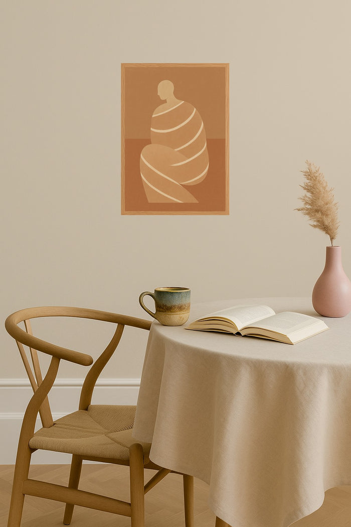 Poster mockup - Single poster in Nordic interior