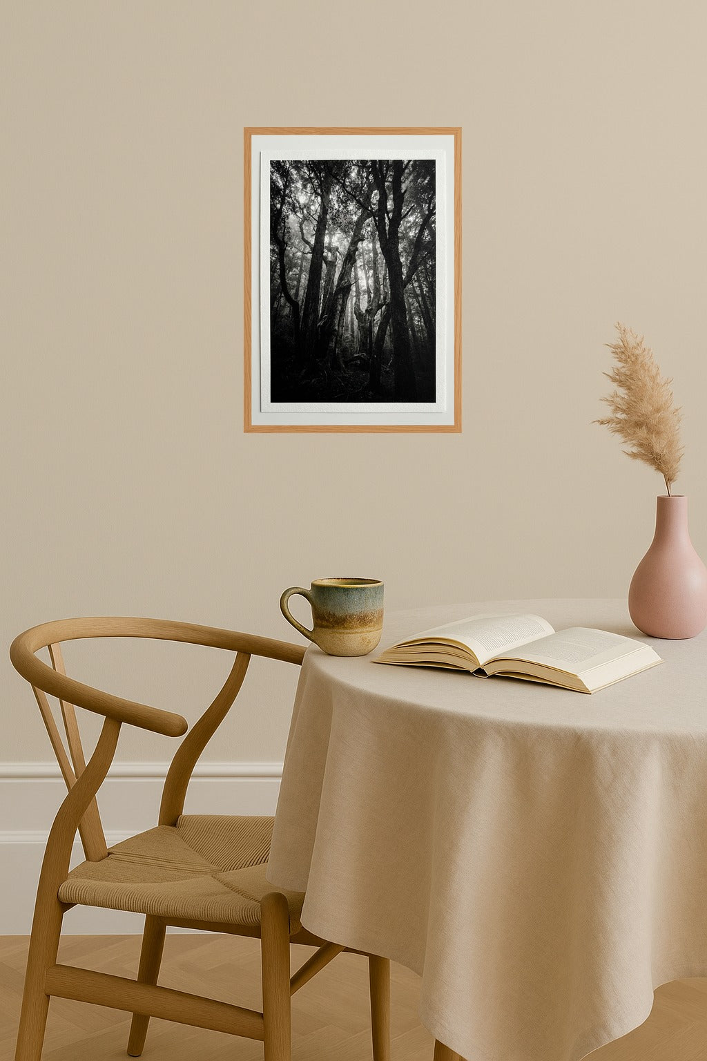 Poster mockup - Single poster in Nordic interior