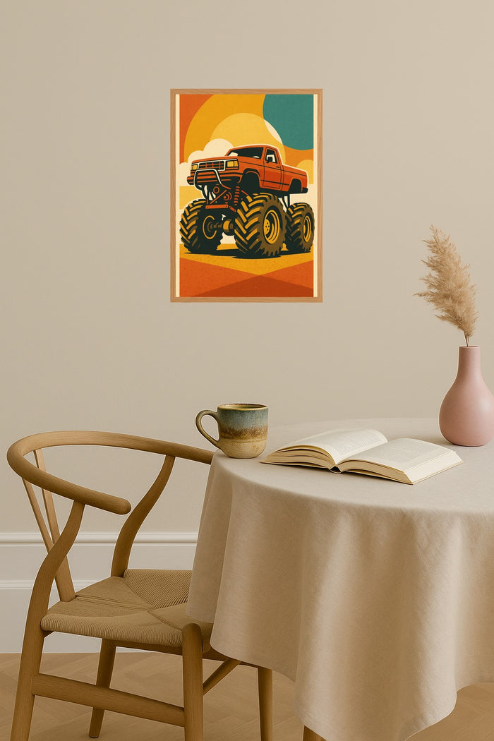 Poster mockup - Single poster in Nordic interior