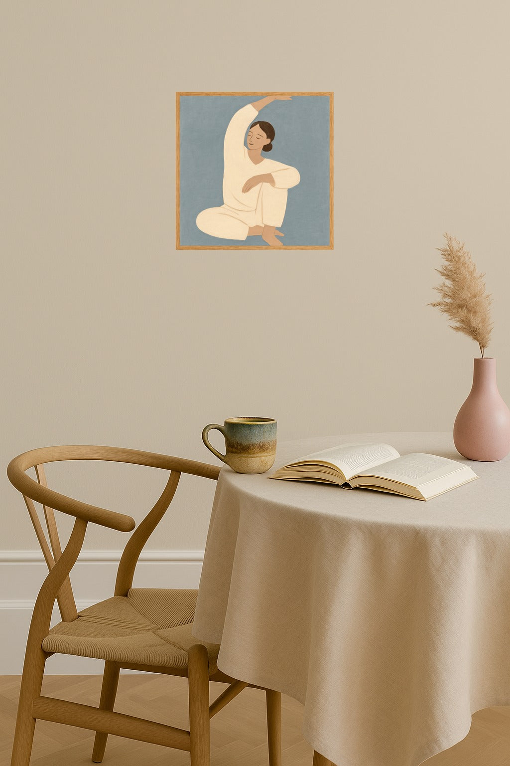 Poster mockup - Single poster in Nordic interior