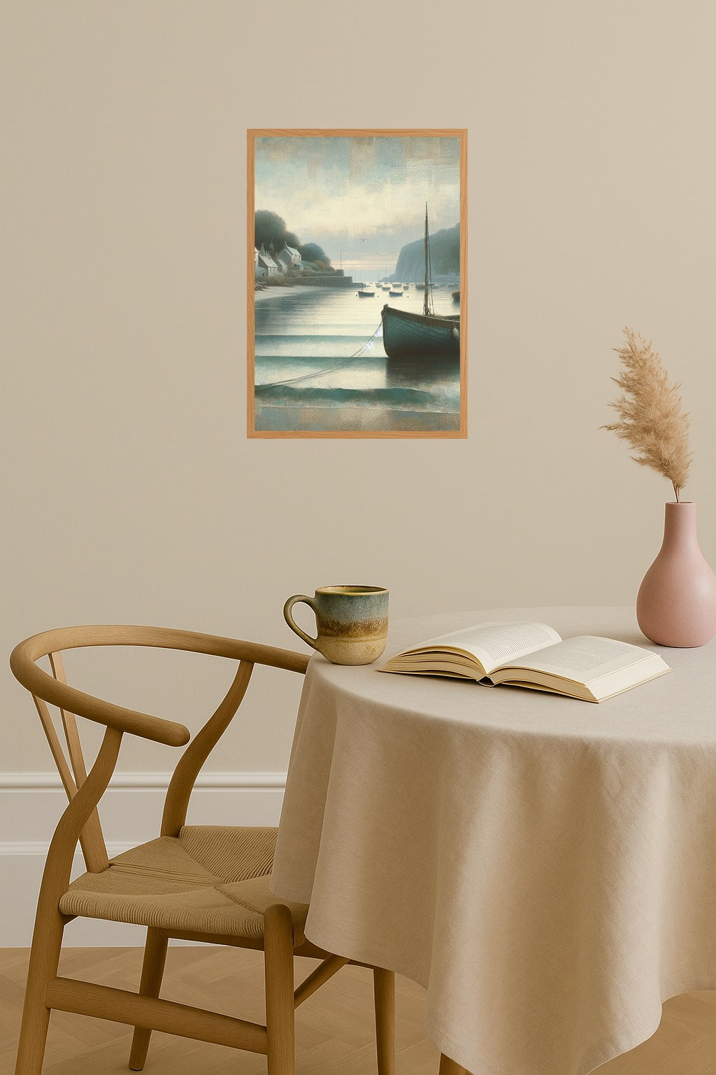 Poster mockup - Single poster in Nordic interior