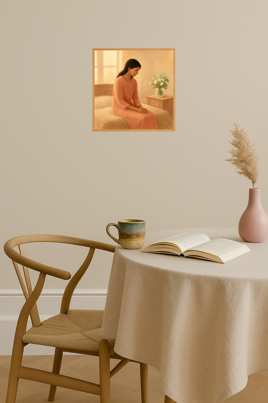 Poster mockup - Single poster in Nordic interior