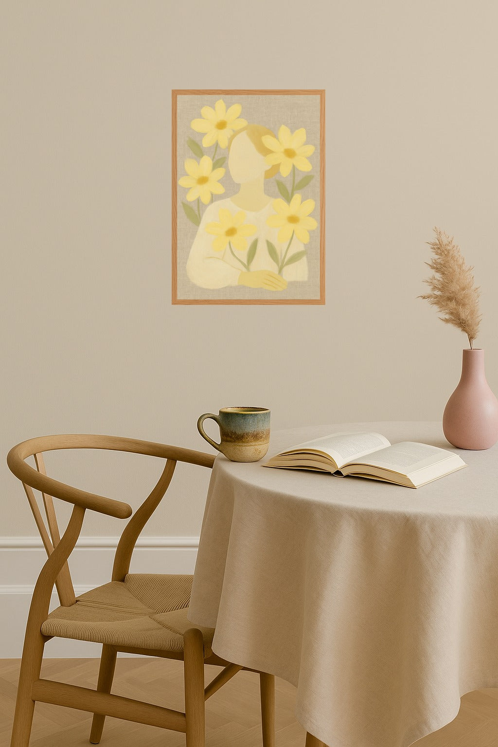 Poster mockup - Single poster in Nordic interior