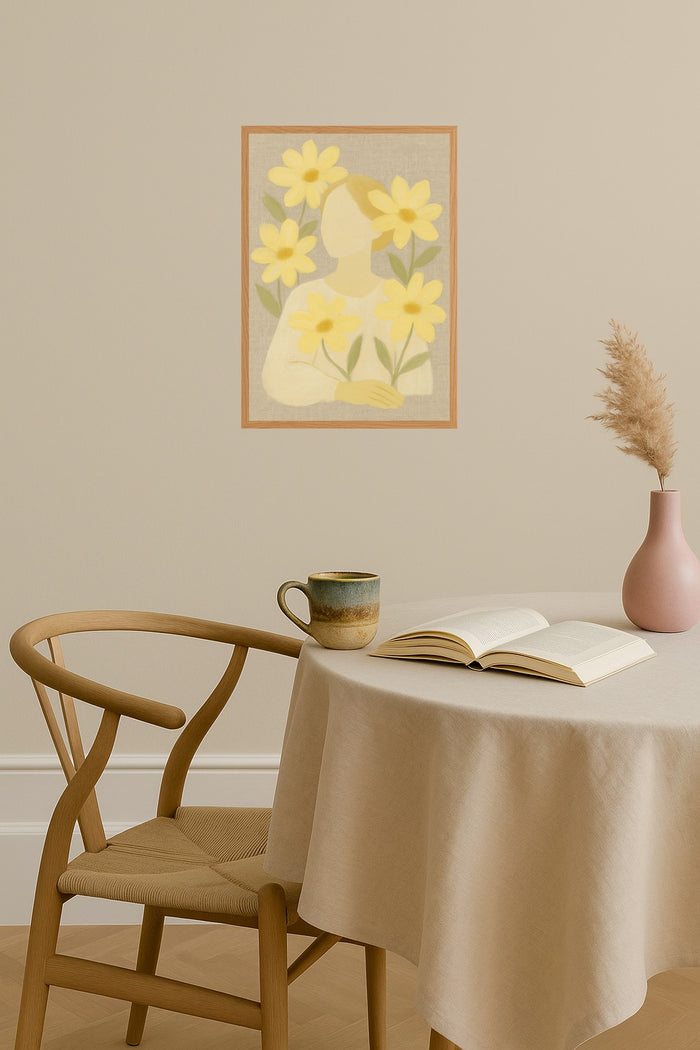 Poster mockup - Single poster in Nordic interior