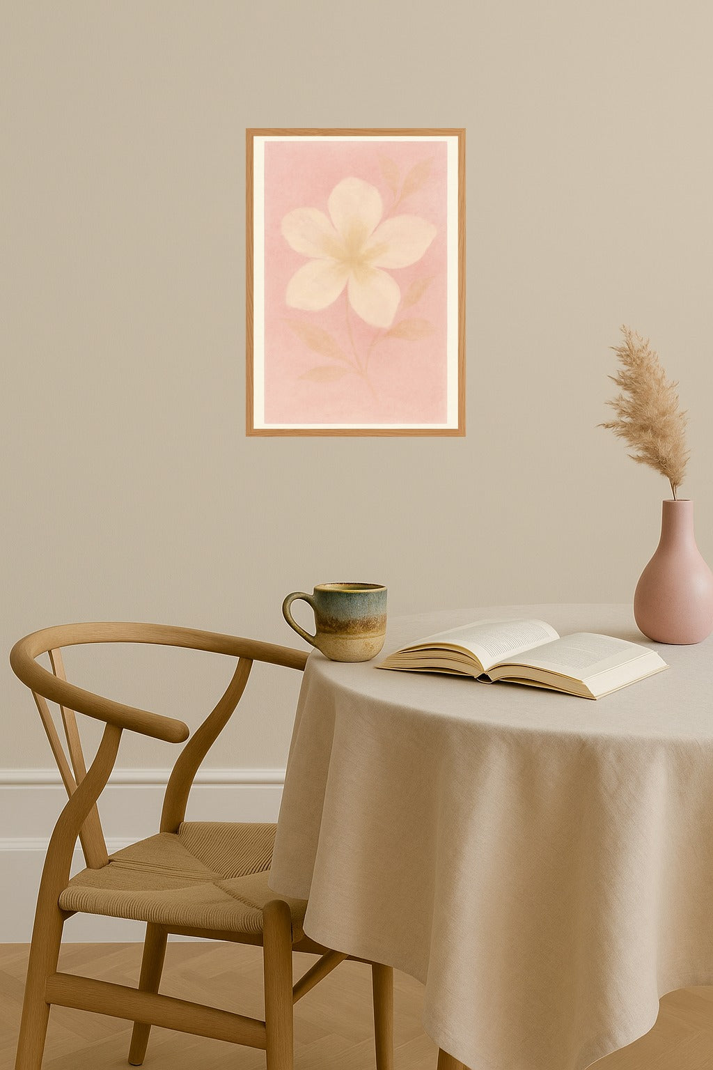 Poster mockup - Single poster in Nordic interior