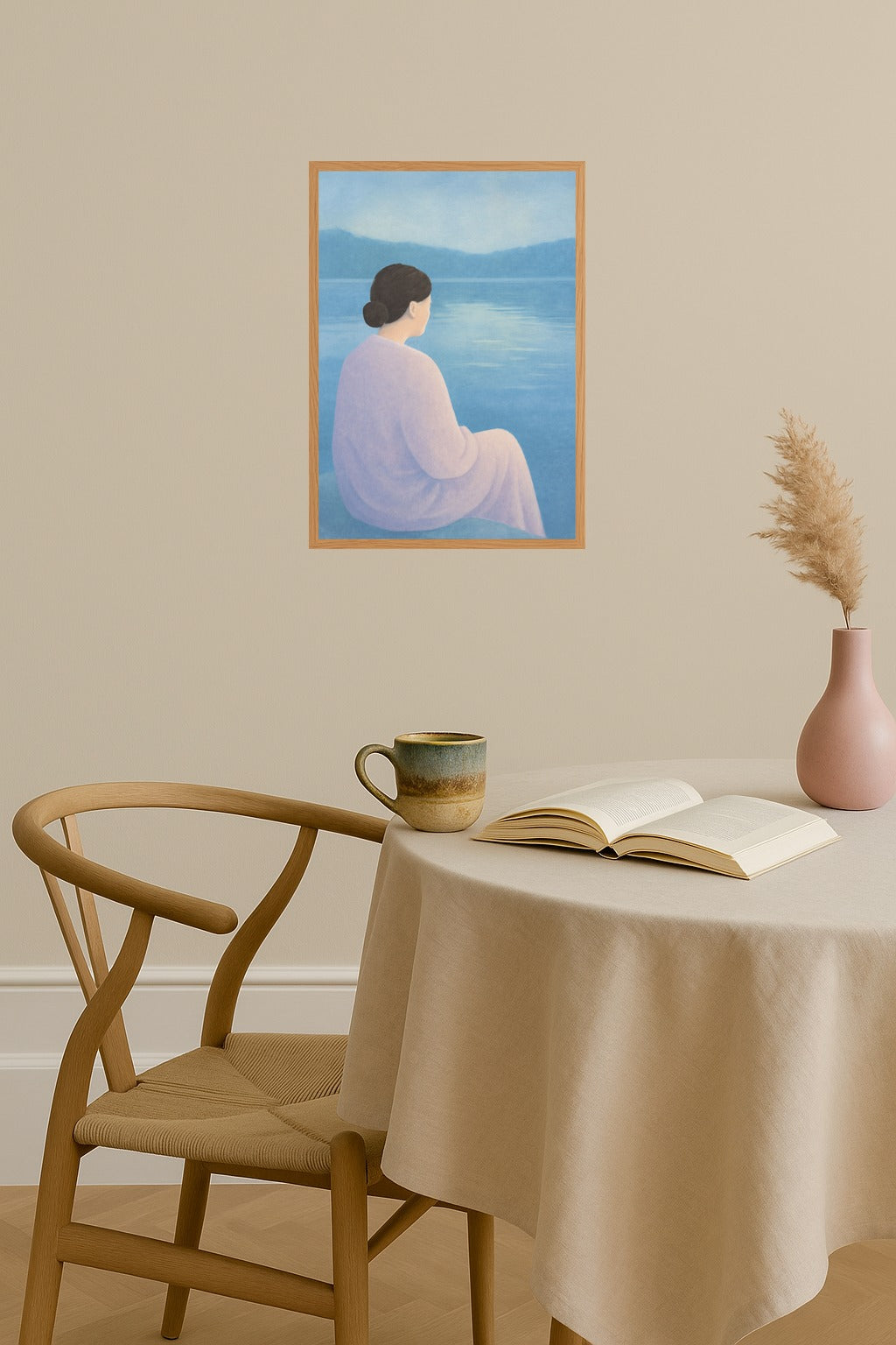 Poster mockup - Single poster in Nordic interior