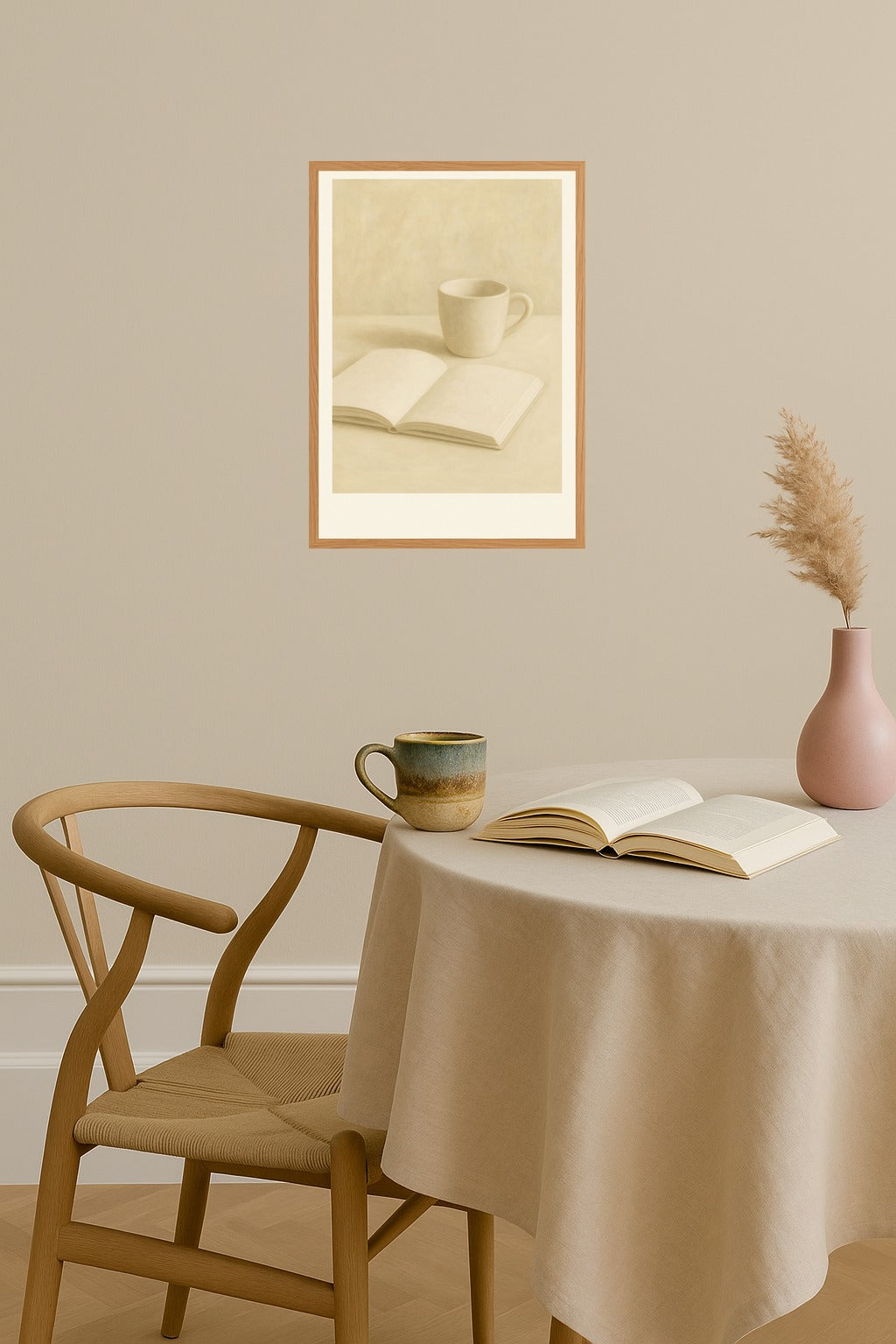 Poster mockup - Single poster in Nordic interior