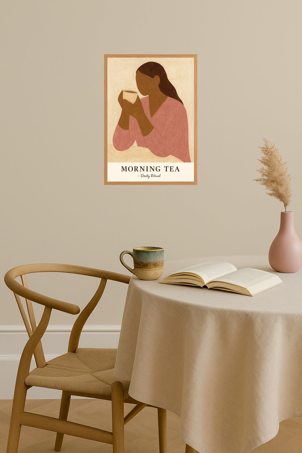 Poster mockup - Single poster in Nordic interior