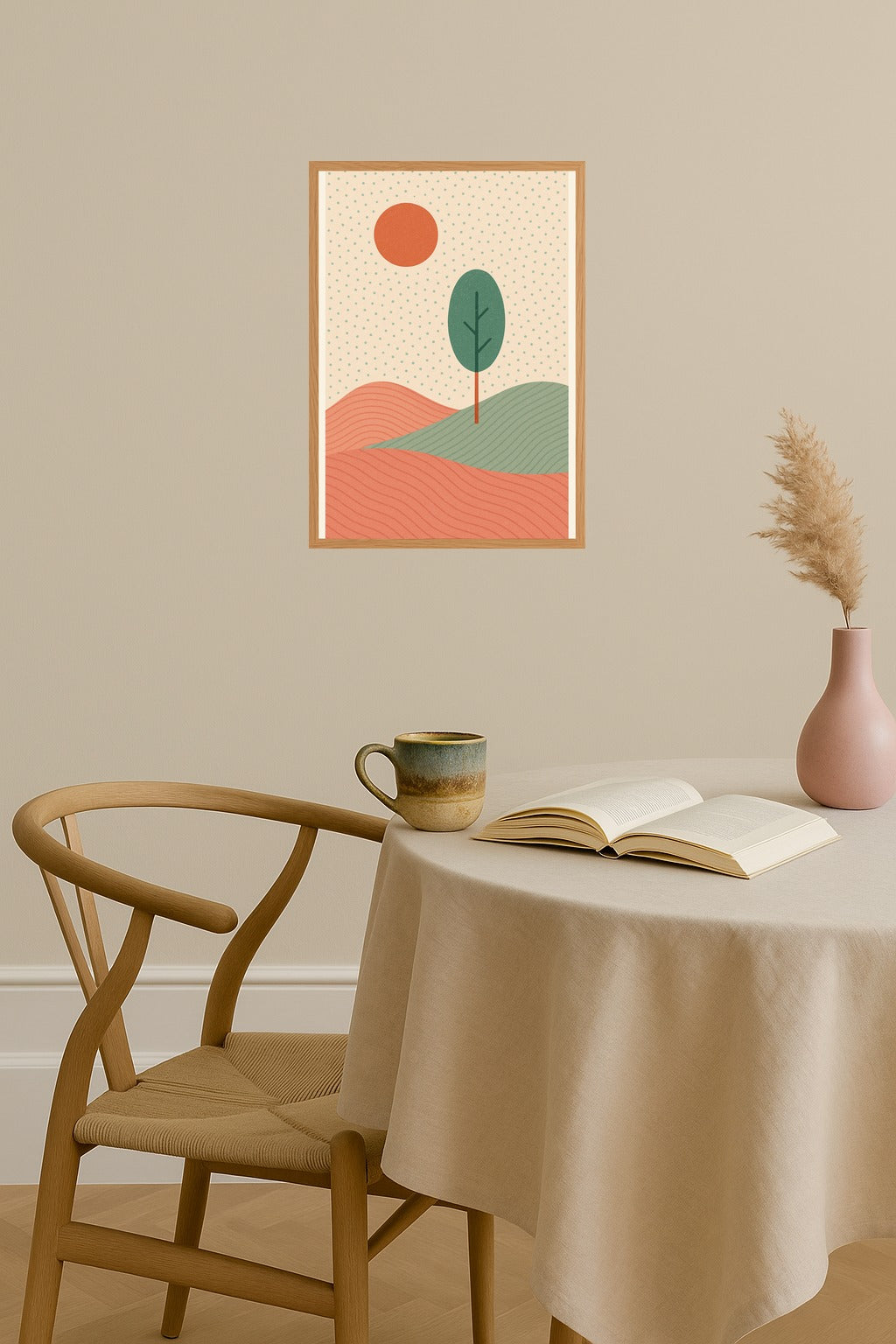 Poster mockup - Single poster in Nordic interior