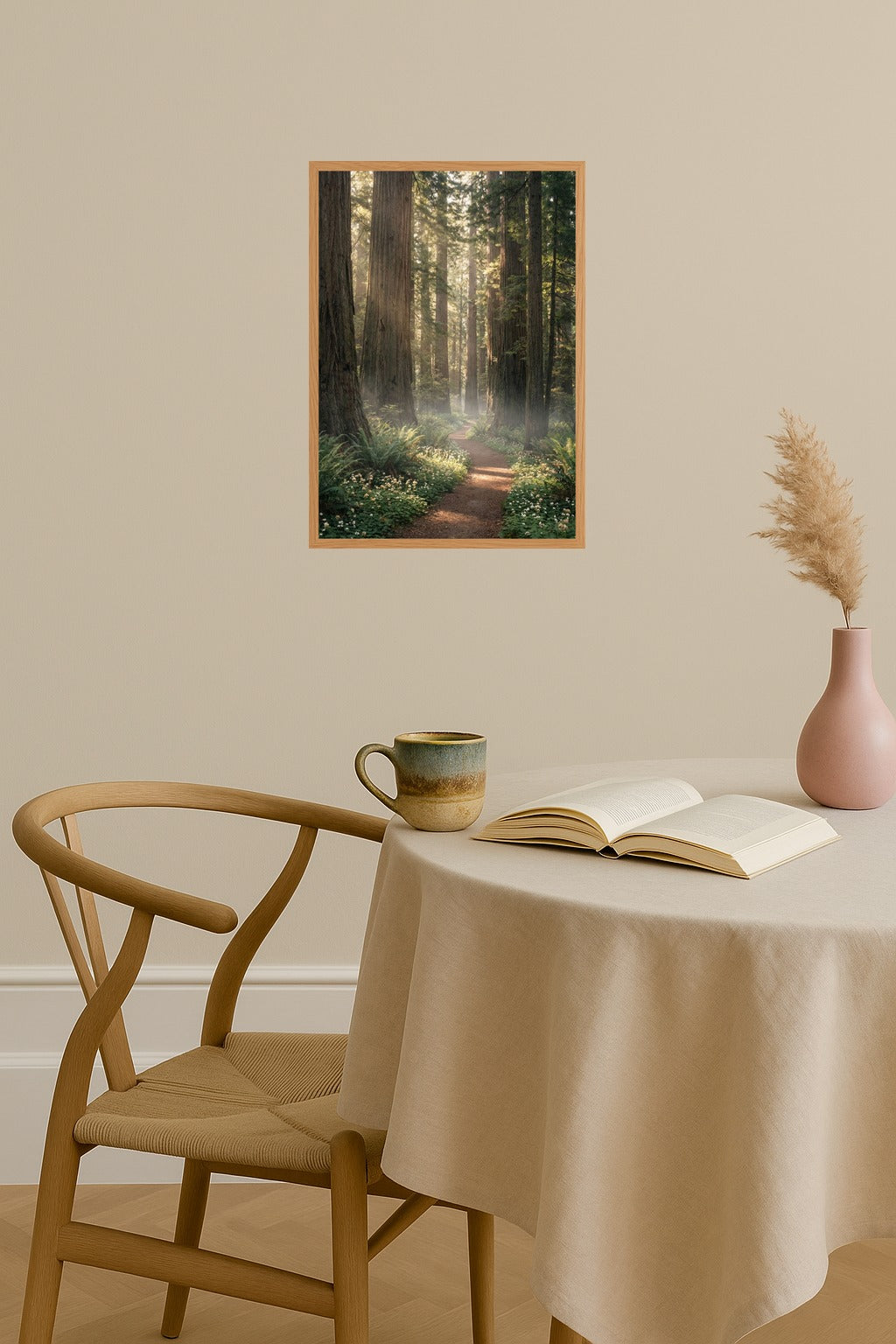 Poster mockup - Single poster in Nordic interior