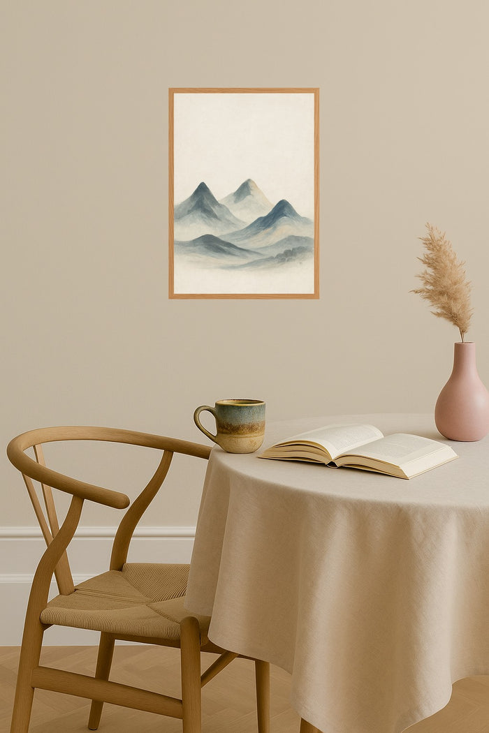 Poster mockup - Single poster in Nordic interior