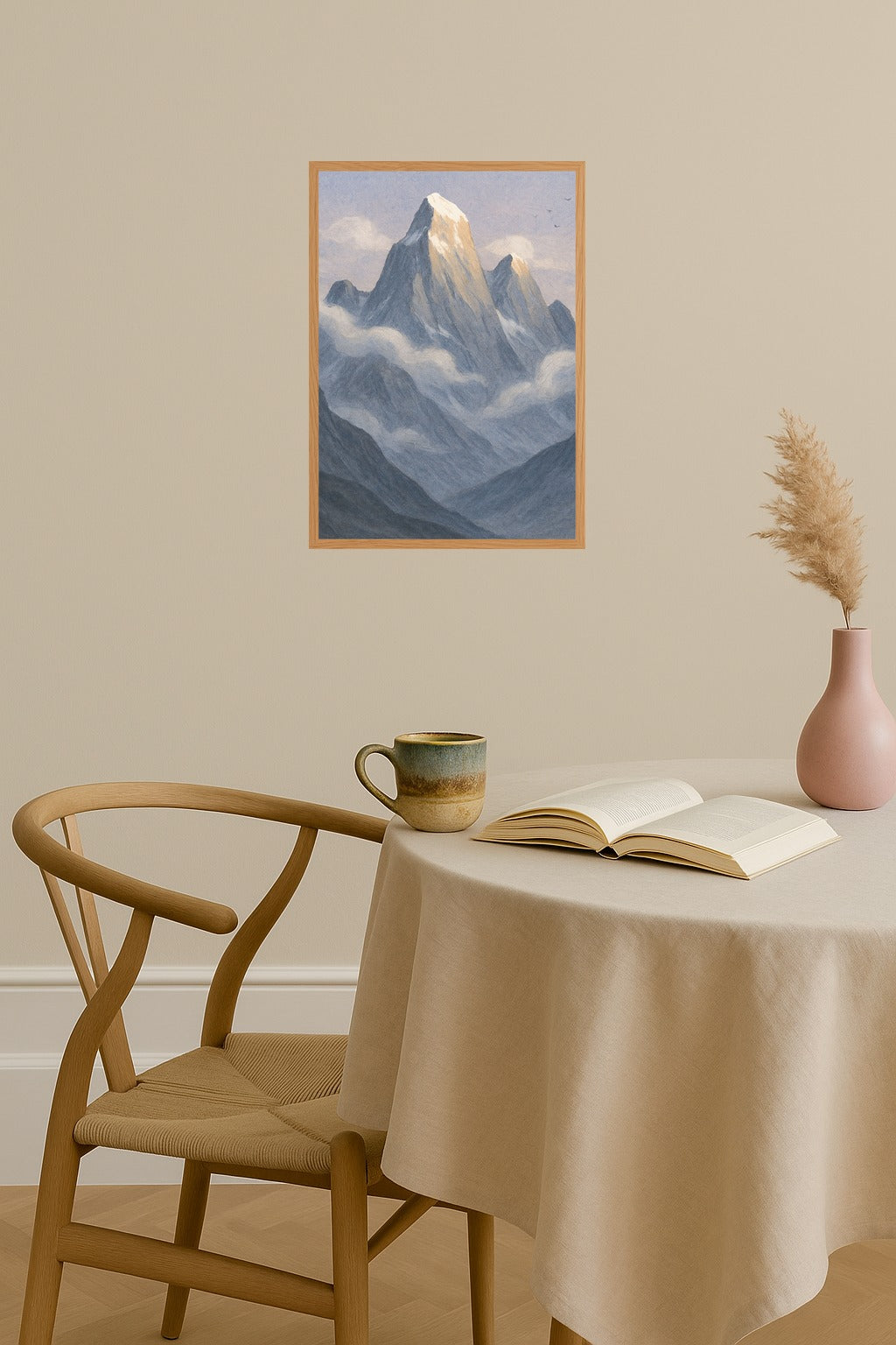 Poster mockup - Single poster in Nordic interior