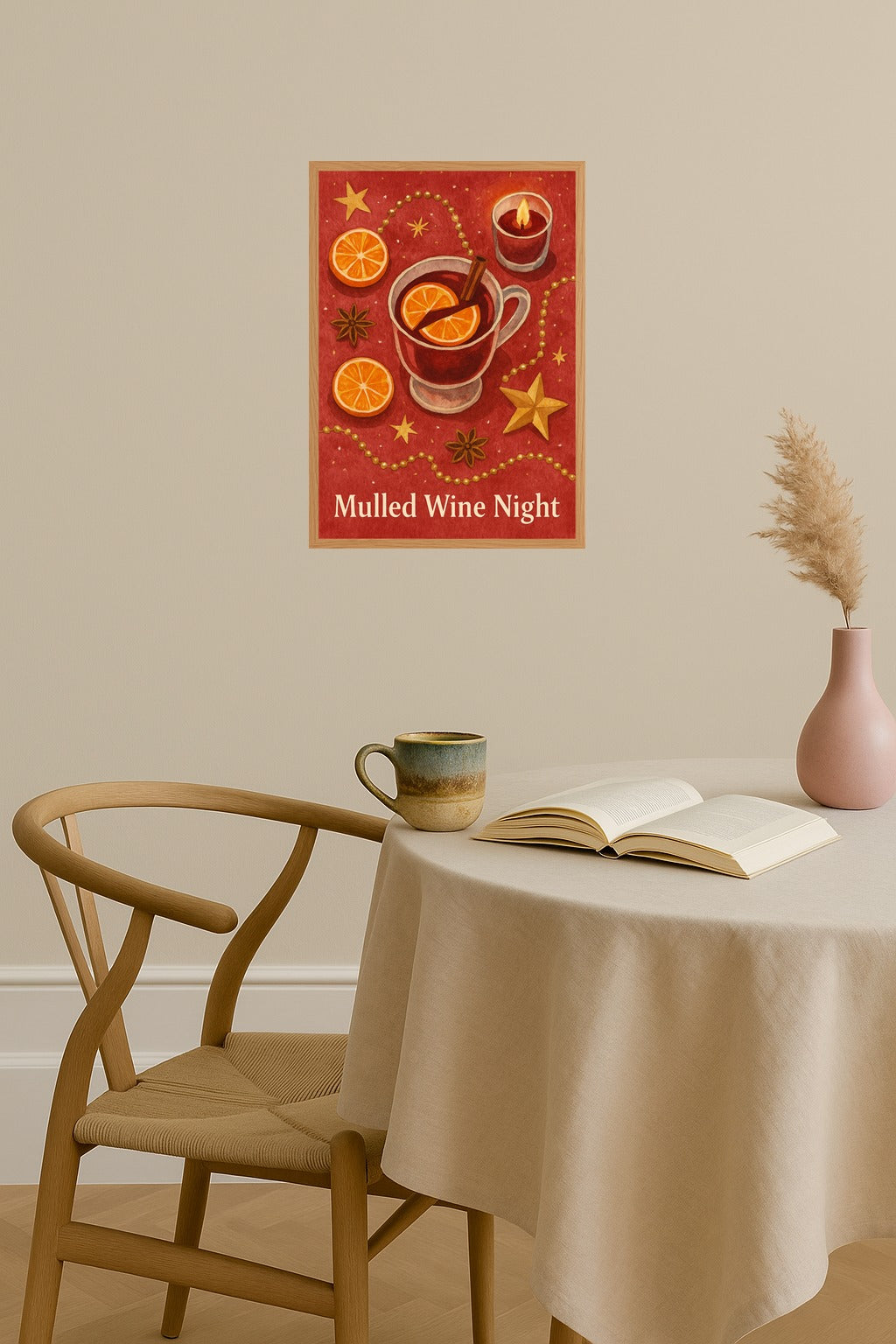 Poster mockup - Single poster in Nordic interior